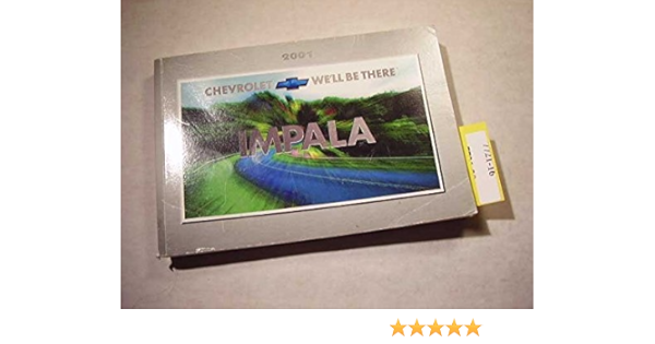 2001 Chevy Chevrolet Impala Owners Manual Book Chevrolet Amazon Com Books