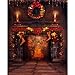 CAMTOA 7x5ft Christmas Photography Background Red Candle Fire Studio Backdrop ( NO INCLUDE THE STAND ! )