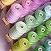 Cotton Threads-Sewing Thread- 85rolls (85000Y) Cotton Rainbow Colored Embroidery Thread 40WT