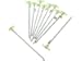 SE 910NRC10 Metal Tent Peg with Glow in the Dark Stopper (10 Pack), 10 1/2"