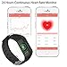FUNBOT B3 Fitness Tracker,Activity Continuous Heart Rate Monitor Smart Pedometer Bracelet, IP67 Waterproof Fitness Watch Sleep Calorie Counter with Replacement Red Band for Android & iOS