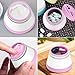 Silicone Travel Cosmetic Containers with Hard Sealed Lids – Leakproof BPA Free Portable TSA Approved Mini Jars For Makeup Lotion, Cream, Facial Cleanser, Pills, Vitamins, Medicine, Spices (4 Pack)