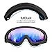Ski Goggles, 2 Pack Updated Snowboard Goggles for Kids Men Women Boys & Girls with Thickening Sponge UV 400 Protection Windproof (gray & multicolor) Heeta