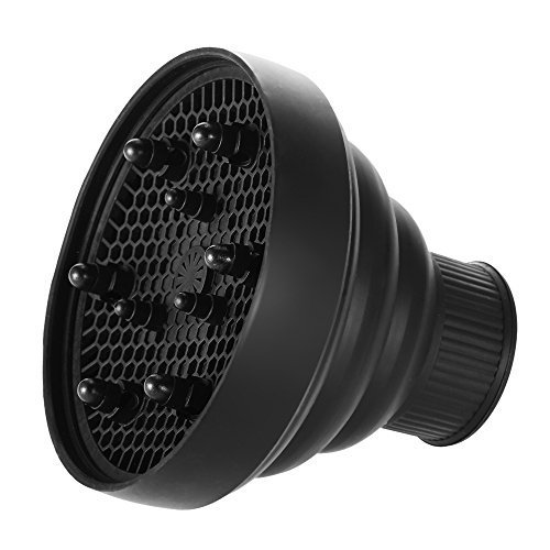Anself Silicone Folding Hairdryer Diffuser for Most Hair Dryer Blowers