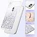 Maxdara Case for iPhone X/iPhone XS Glitter Case Liquid Flowing Luxury Bling Sparkle Glitter Shockproof Girls Women Case X/XS 5.8 inches (Silver)