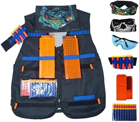 Aweoods Elite Tactical Vest Jacket Kit For N-Strike Elite Series (Classic Black)
