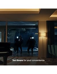 Philips Hue   Kit de arranque de bombilla inteligente A19 equivalente a 60 W (compatible con  Alexa Apple HomeKit y  Assistant)