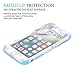 iPhone 7 Plus Case, iPhone 8 Plus Case, KAMII White Marble Stone Pattern Shockproof 2in1 Dual Layer TPU Bumper Hard PC Hybrid Defender Armor Case Cover for Apple iPhone 7 Plus /8 Plus (Blue)