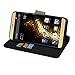 Blu Vivo 5 V0050UU Case,Mama Mouth [Stand View] Flip Premium PU Leather [Wallet Case] with Built-in Stand Credit Card/Cash Slots and Pocket Cover for Blu vivo 5 V0050UU Smartphone,Black