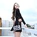 Milisente Women Clutches Pearls Evening Bag Clutch Purse Bags (Black)