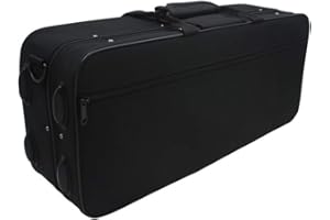COOBL Trumpet Lightweight Case,Oxford Cloth Trumpet Box with Straps Black