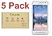IFLASH [5 Pack Promotion] Tempered Glass Screen Protector For Samsung Galaxy S6 Active (NOT S6 Model) - Crystal Clear / 2.5D Rounded Edges / 9H Hardness/Scratch Proof/Bubble Free/Oleophobic