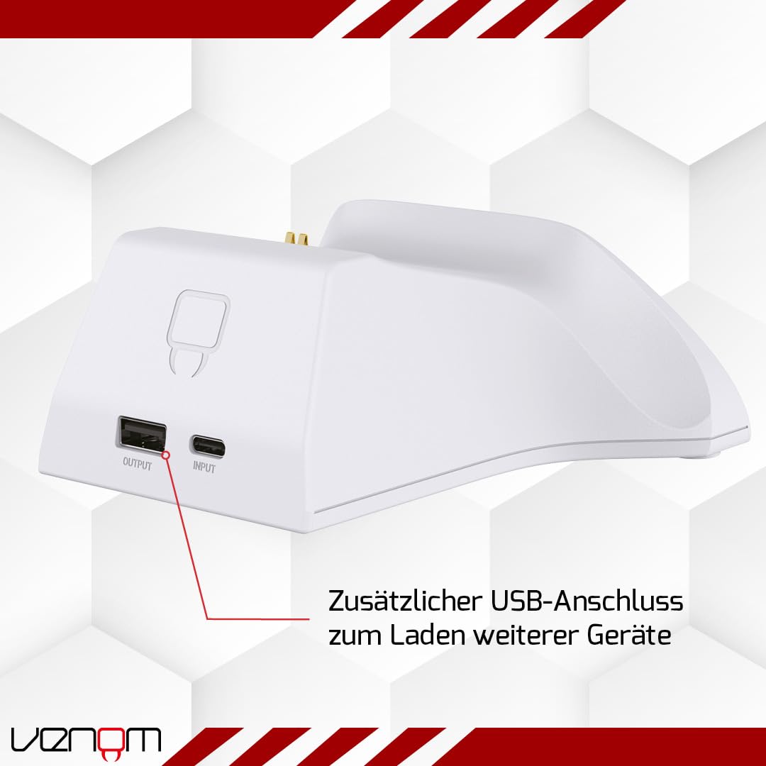 Venom Ladestation mit wiederaufladbarem Akku – Weiß (Xbox Series X & S/Xbox One) 5