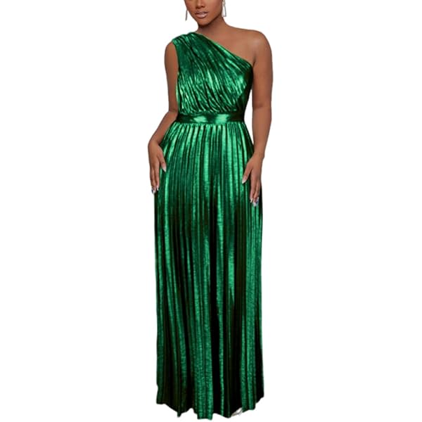 strapless open back dress Gold Halter Pleated Metallic Dress