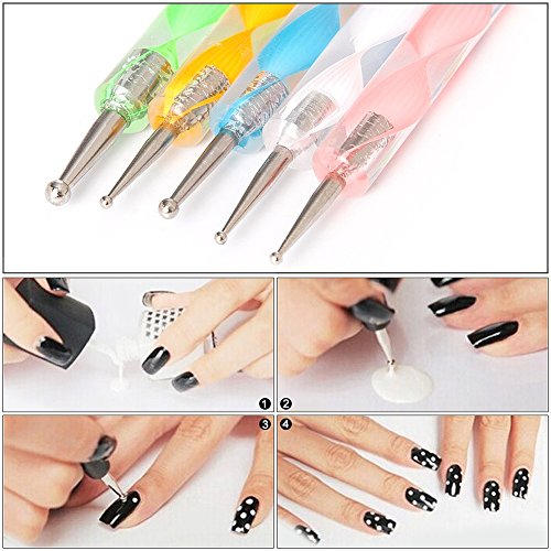 Kabi 14Pcs Dotting Tools & Rock Painting Pen Sets for Embossing Pattern, Coloring, Nail Art, Drawing and Clay Sculpting