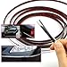ReFaXi 3m Silver Car Grille Exterior Chrome Styling Decoration Moulding Trim Strip Silver Bright Durable New 6mm