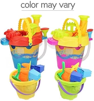 beach bucket with sprinkler hose