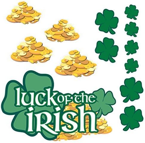 St. Patrick's Day - Yard Decoration - Luck o' the Irish (set of 13 with 23 short stakes)