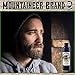 Mountaineer Brand Beard Wash For Men | 100% Natural Beard Shampoo | Thick Cleaning Softening Lather for Hair and Skin | Hydrate and Detangle | Grooming Treatment | WV Timber Scent 8oz