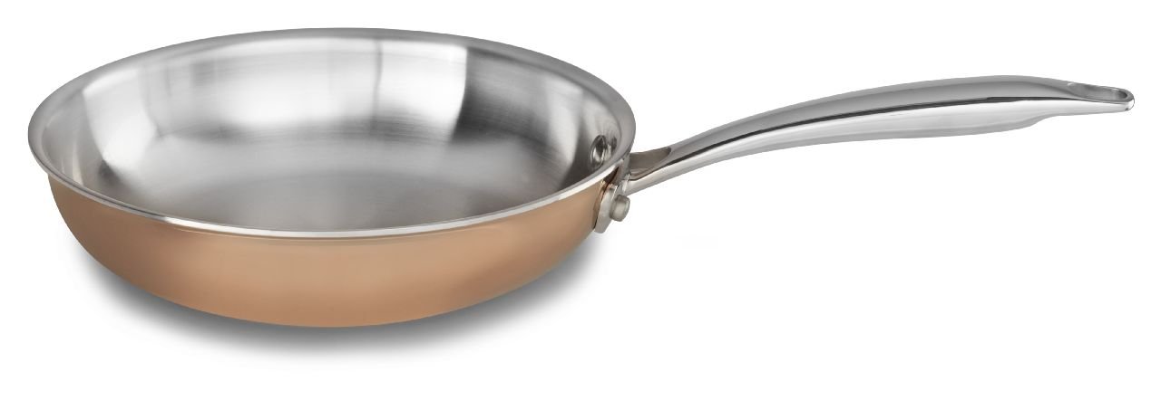 KitchenAid KCP08SKCP Tri-Ply Copper 8" Skillet Cookware - Satin Copper