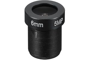 PATIKIL 8mm CCTV Camera Lens, F2.0 FPV Security Camera Lens 2MP 1080P Super Clear Camera Lens 48° Angle Lens M12 Threaded Dia