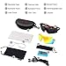 Ewin E11 Polarized Sports Sunglasses with 4 Interchangeable Lenses for Men Women Golf Baseball Volleyball Fishing Cycling Driving Running Glasses, TR90 Unbreakable Frame, Waterproof, Anti-Fog Lens