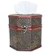 ZOHUMI Vintage Tissue Box Cover, Wooden Octagonal Tissue Box Holder/Dispenser