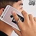 TRAKK Grip Clever Universal Ring Mount and Cradle for All Smartphones and Tablets, Cell Phone Holder, Apple, iPhone, IPad, Samsung, Nexus, Xiomi, LG, Mount Stand Holder Kickstand in Black Color