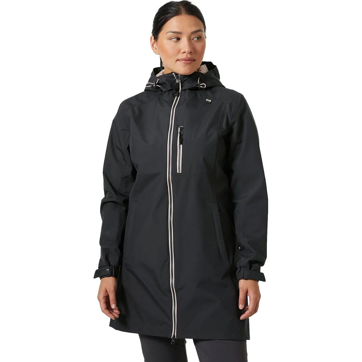 Helly Hansen Women’s Long Belfast Jacket, 980 Ebony, X-Small