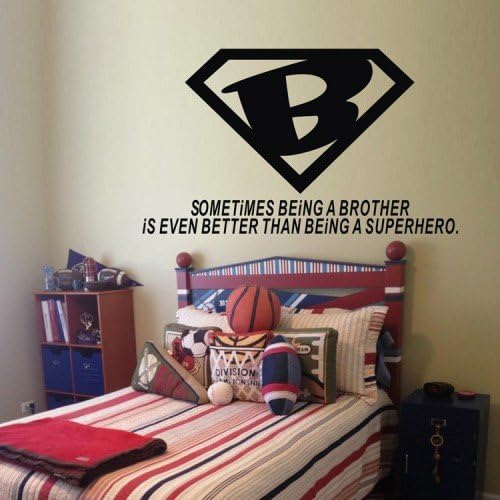WallStickersUSA Wall Sticker Decal, Super Hero B Brother, Medium