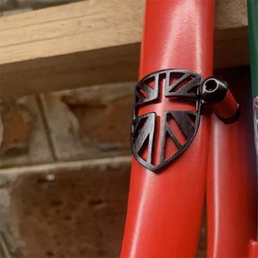 London Craftwork Cable Fender Protector for BROMPTON in BLACK Union Jack Fork Protection
