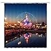 Feierman Dream Castle Shower Curtain Decor Colorful Beautiful Night Playground Bathroom Curtain Decor Machine Washable Fabric Bathroom Decor Set with Hooks 70x70Inches