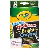 Crayola Dry Erase Bright 8 Count Crayons