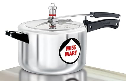 Hawkins Miss Mary Aluminium Pressure Cooker, 4.5 Litres
