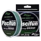 Piscifun Braided Fishing Line Green 150yards 300yards 547yards 10lb-150 lb Test PE Fishing Line
