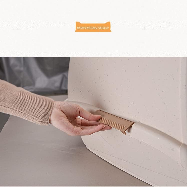 ORCHID M® Large Cat Litter Box Closed Cat Toilet Box Pan, Large Hooded Sand Basin Training Kit with Scoop Handle for Cats Kittens Fully Enclosed Splash-Proof Easy to Installation and Clean