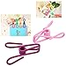 100pcs Utility Clips, Lystaii Multipurpose Clothesline Clips Bag Clips Steel Wire Clips Clothes Pegs Pins for Drying Home Laundry Office Cord Clothespins Fastener Socks Scarfs Assorted Colors