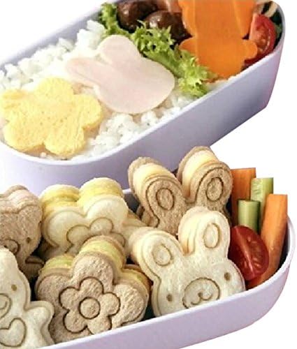 SeaISee Rabbit Bear Flower Shape DIY Sandwich Bread Cutter Mold Mould
