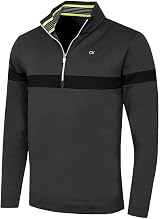Calvin Klein Scale Performance 1/2 Zip Sweater Dark Grey Marl XXL