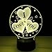LEDMOMO 3D I Love You Heart Night Light 7 Color Changing Illusion Lamp with Touch and Remote Control for Home Bedroom Nurery Decor,Perfect for Kids Girls Lover Valentine