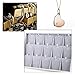 Oirlv Velvet Jewelry Organizer Trays Stackable Showcase Jewelry Display Storage Tray (15 Grids Insert)