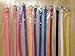 10pc Assorted Color 8mm Neon Color Silicone Band Bracelet for Slider Alphabet...