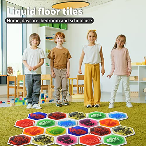 Art3d 9Tile Hexagon Sensory Floor Tiles for Kids, Toddlers and