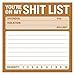 1-Count Knock Knock You're On My Shit List Sticky Notes, Memo Notepads, 3 x 3-inches each