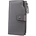 Itslife Women's RFID Blocking Large Capacity Luxury Wax Genuine Leather Clutch Wallet Ladies Card holder