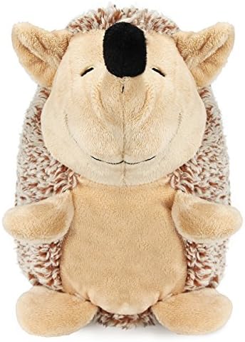 FORE Original Dog Squeak Plush Toy Chew Toy for Dog Hedgehog Doll Color Light Brown