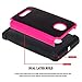 Microsoft Lumia 435 Case, Style4U Dual Layer Hybrid Armor Protective Case Cover for Microsoft Lumia 435 with 1 Stylus [Hot Pink]