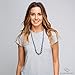 Goobie Baby Audrey Silicone Teething Necklace for Mom to Wear, Safe BPA Free Beads to Chew - Grey