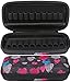 20 Bottle Essential Oil Carrying Case Premium Hard Shell Protection for up to 20 Bottles – Perfect for Roller and Standard Bottles 5ml to 10ml – Great for Travel (Black Hearts)