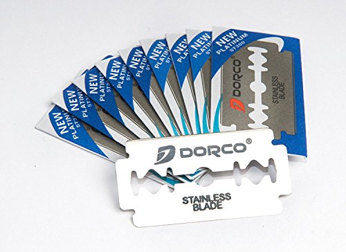 Dorco ST300 Platinum Extra Double Edge Razor Blades - 500 Count